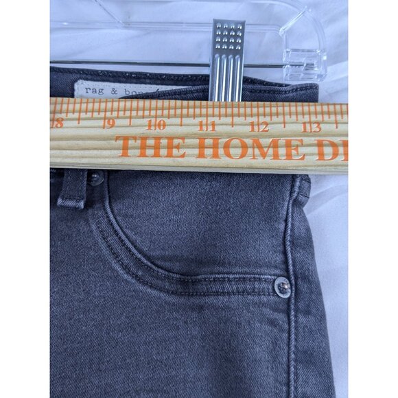 Rag & Bone Jeans Womens Size 25 Distressed Black Legging - Picture 2 of 16